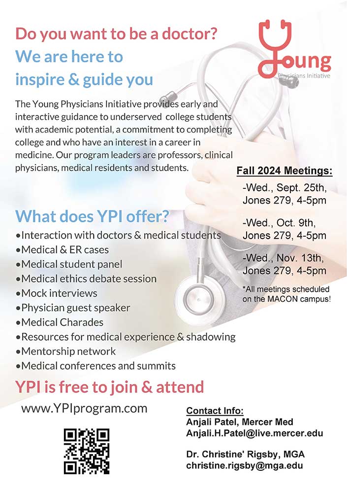 Young Physician’s Initiative fall meetings flyer.